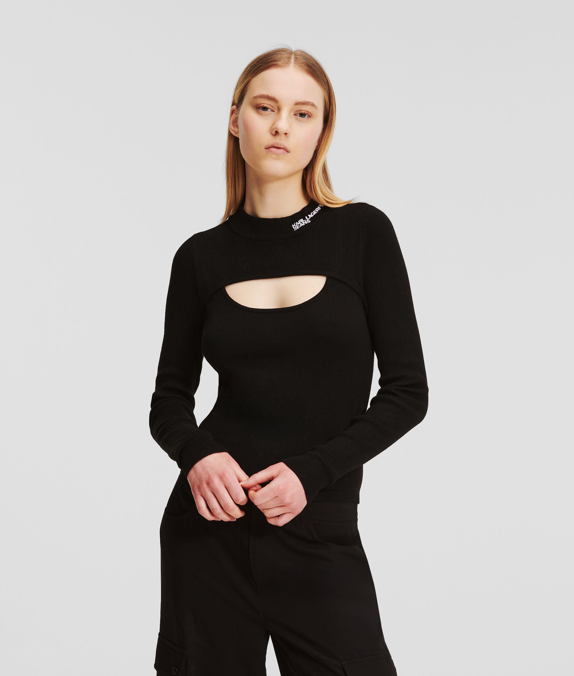 (image for) Healthy KLJ CUTOUT MOCK NECK JUMPER